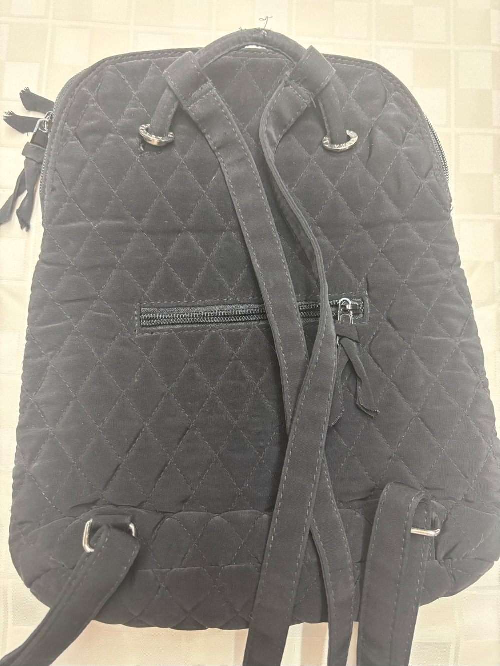 Vera Bradley Black Quilted Crossbody Organizer - Picture 2 of 3